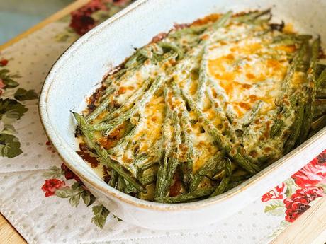 Cheesy Garlic Green Beans