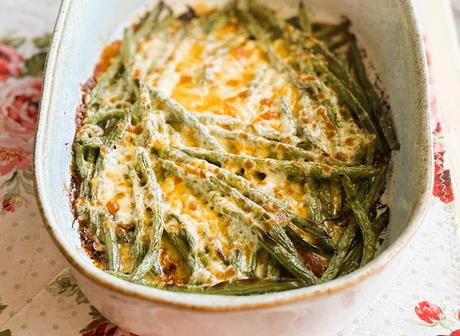 Cheesy Garlic Green Beans