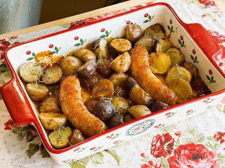 Oven Glazed Sausage & Potatoes