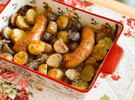 Oven Glazed Sausage & Potatoes