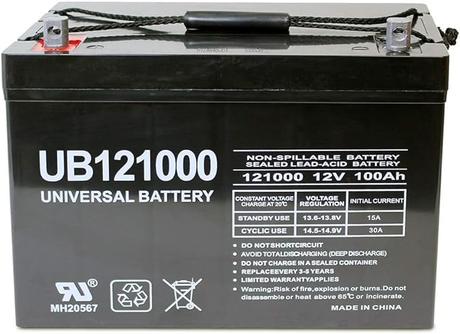 The Best RV Battery: Top-Rated Deep Cycle Battery Picks 8 Universal-UB121000-45978-12V-100AH-AGM-Battery