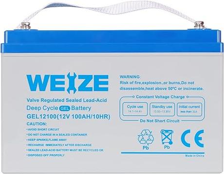The Best RV Battery: Top-Rated Deep Cycle Battery Picks 10 Weize 12V 100Ah AGM Deep Cycle Battery