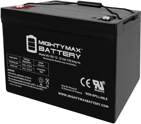 The Best RV Battery: Top-Rated Deep Cycle Battery Picks 4 Mighty Max ML100-12 12V 100AH SLA Battery