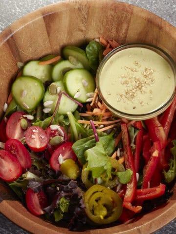 Vegan Tahini Salad Dressing (Oil-Free)