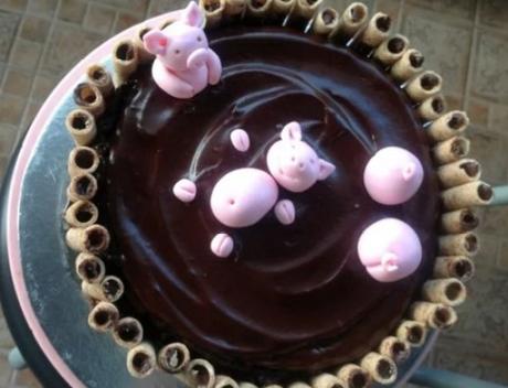 Chocolate Cookie Sticks Pigs in mud Cake