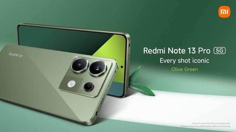 The new Redmi 13 Pro 5G Olive Green appeared in a gorgeous look