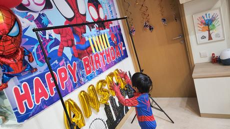 Your Friendly Neighbourhood Spider-Man - Ansel is 3!