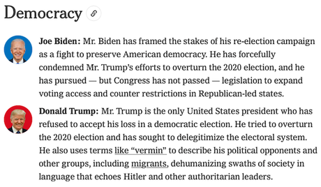 Biden And Trump Positions On Important Issues