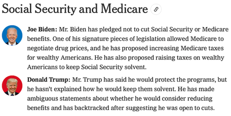 Biden And Trump Positions On Important Issues