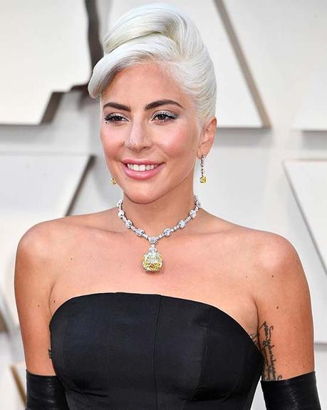 Lady Gaga wears the Tiffany Diamond at Academy Awards 2019