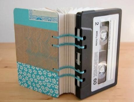 Note Book Made From Cassette Tapes
