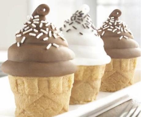 Ice Cream Cone Cupcake, cone made of cake as well