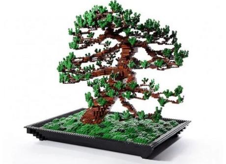 Bonsai Tree Turned into Lego