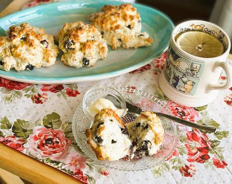 Blueberry & Lemon Drop Scones