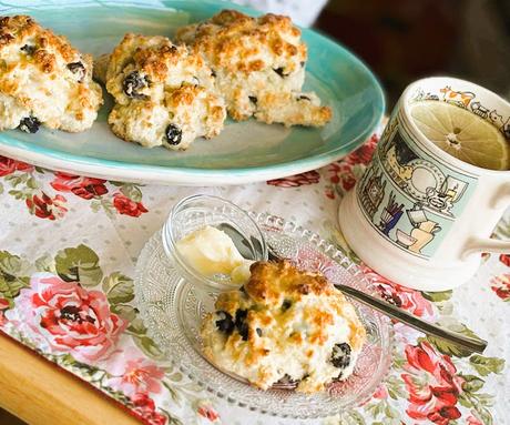 Blueberry & Lemon Drop Scones