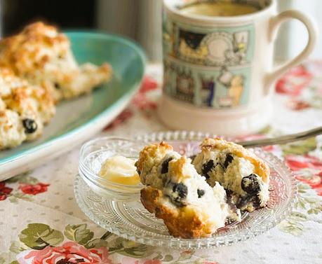 Blueberry & Lemon Drop Scones