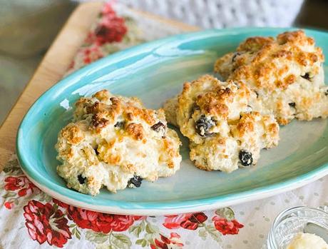 Blueberry & Lemon Drop Scones