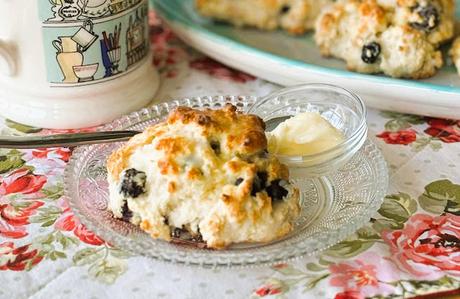 Blueberry & Lemon Drop Scones