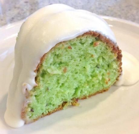 Pistachio Bundt Cake with Cream Cheese Frosting