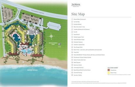 Westin Nanea Ocean Villas Map 2021