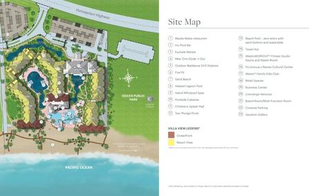 Westin Nanea Ocean Villas Map 2020