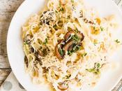 Creamy Mushroom Alfredo Pasta