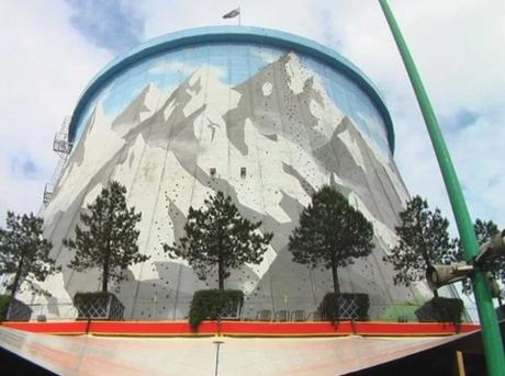 Cooling Tower Climbing Wall in Wunderland