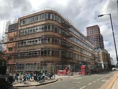 Update on the horrid revamp of Willen House, Bath Street, Moorfields, EC1– a unique example of architecture from the 1940s