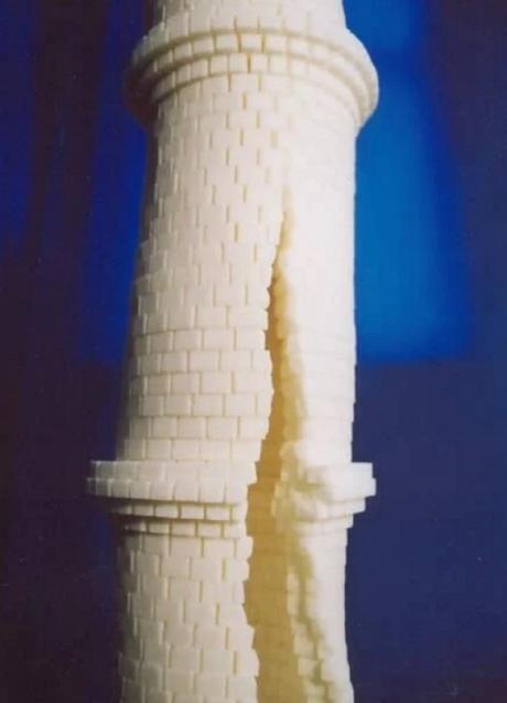 Castle made from sugar cubes