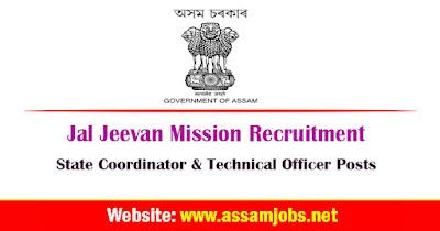 Jal Jeevan Mission Recruitment | 3 State Coordinator & Technical Officer Posts