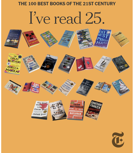 The 100 Best Books of the 21st Century, compiled by the New York Times