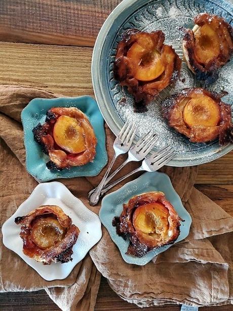 Upside Down Peach Hand Pies