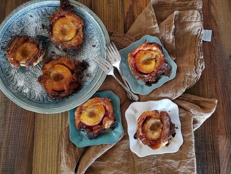 Upside Down Peach Hand Pies