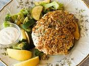 Roasted Almond Chicken with Lemon Mayo