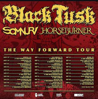 Progressive sludge metallers HORSEBURNER announce more summer US shows; new album out now on Blues Funeral Recordings