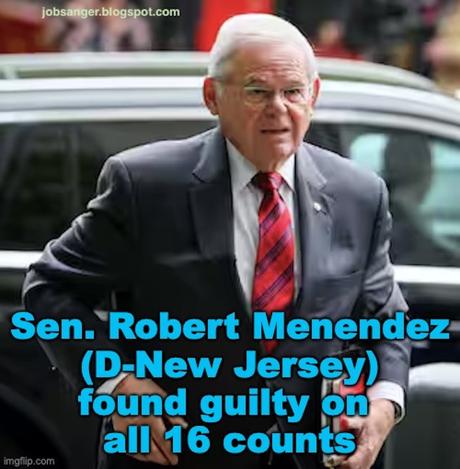 Senator Menendez Guilty Of Bribery And Corruption