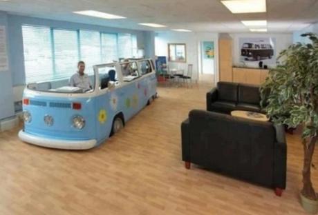 Volkswagen Campervan styled office desk