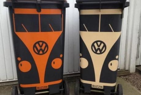 Volkswagen Campervan styled Bin Stickers