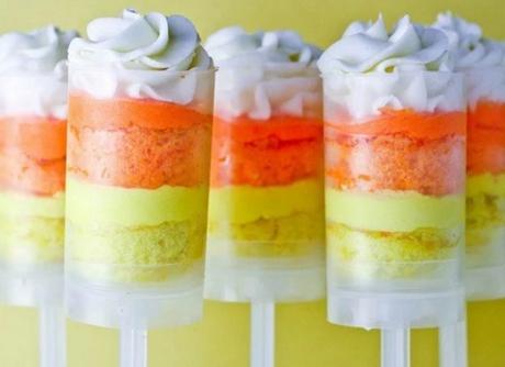 Candy Corn Push-Up Pops