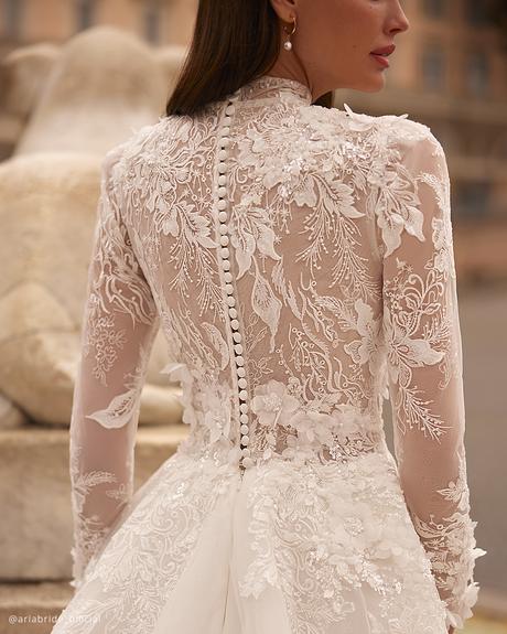 top dresses for wedding lace back with buttons ariabride