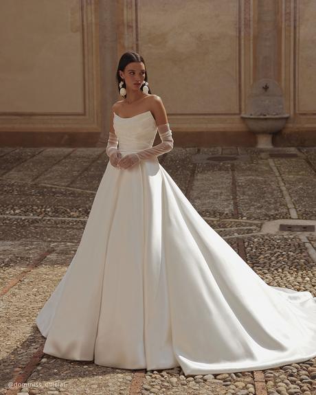 top dresses for wedding simple strapless neckline dominiss