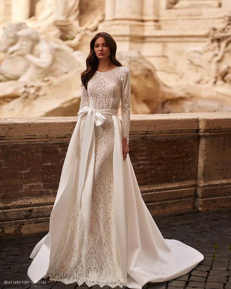 top dresses for wedding with long sleeves lace aria