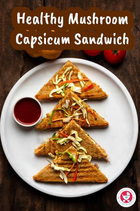 Looking for a delicious and healthy snack that your kids will love? Look no further than the Healthy Mushroom Capsicum Sandwich! 