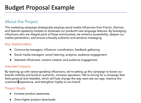 I Learned How to Write a Budget Proposal (+ Free Template) I Learned How to Write a Budget Proposal (+ Free Template)