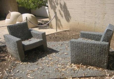 Garden Furniture made from Barbed Wire