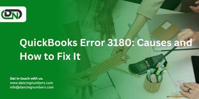 QuickBooks error 3180