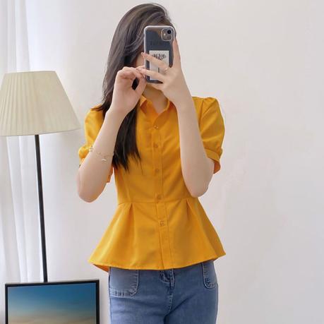 yellow blouse