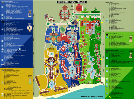 Iberostar Selection Paraíso Maya Suites Map (2023 – 2015) Iberostar Selection Paraíso Maya Suites Map 2015