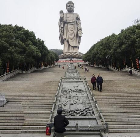 The Grand Buddha at Ling Shan, China - Height: 79 m (259 ft)