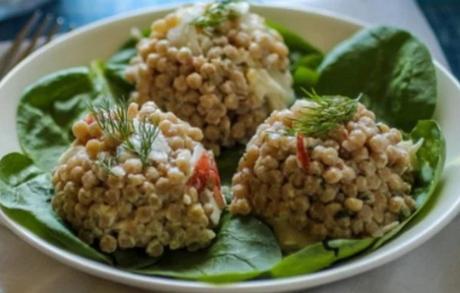 Creamy Couscous Salad With Crab And Dill